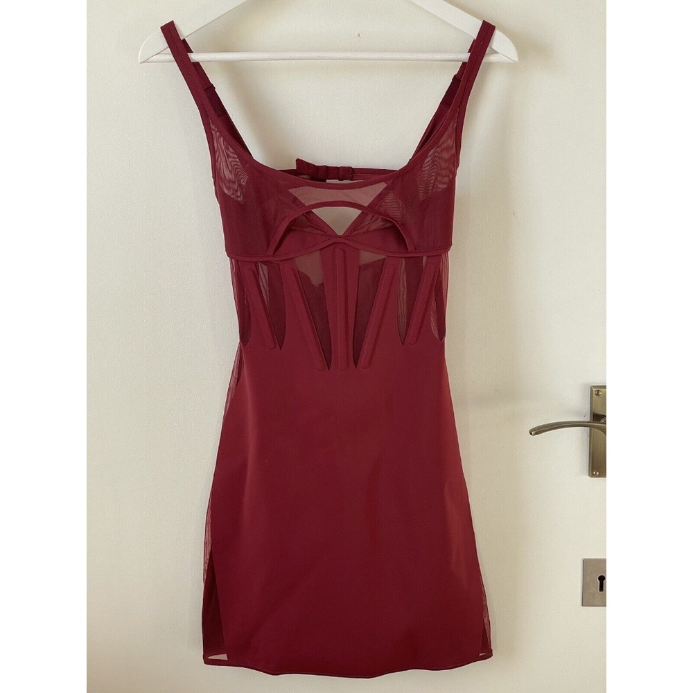 Mugler Bodice Mini Dress Red worn by Shakira FR34 / US 2 NEW WITH TAGS RRP$3118 - Picture 2 of 9